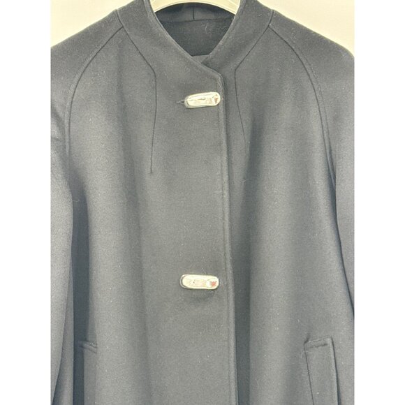 Greenleaf Original Womens‎ Pure Wool Swing Coat With Gold Buttons & Pockets - Picture 2 of 5